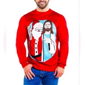 Tipsy Elves-MEN'S JINGLE BROS UGLY CHRISTMAS SWEATER